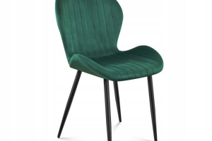 Krzesło zielony welur 48x45x85cm do 130kg